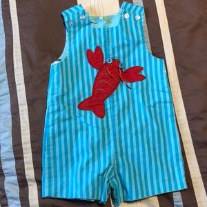 Lobster (or Crawfish)/Sailboat Reversible Shortall